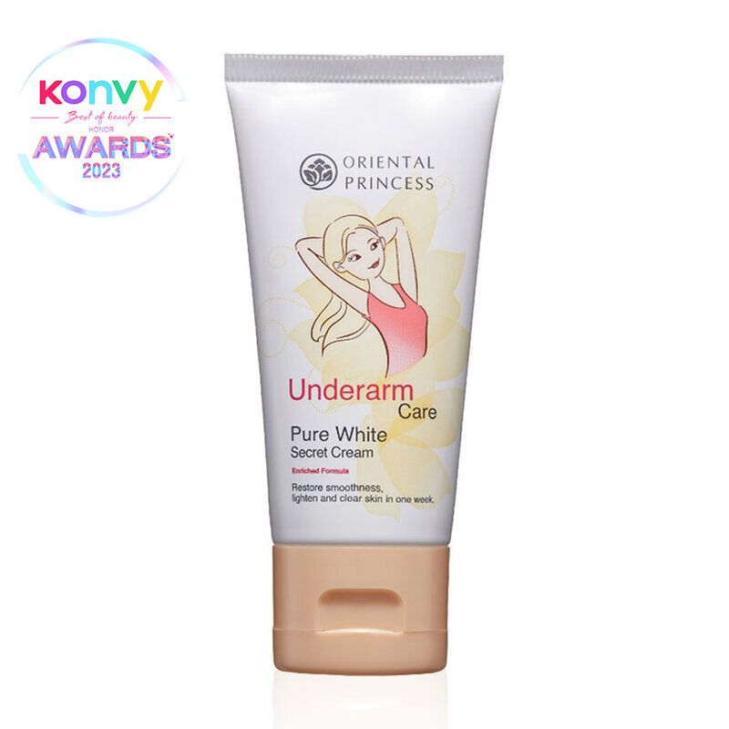 Oriental Princess Underarm Care Pure White Secret Cream Enriched Formula โอเรียนทอล พรื้นเซส ครีมดูแลผิวใต้วงแขน