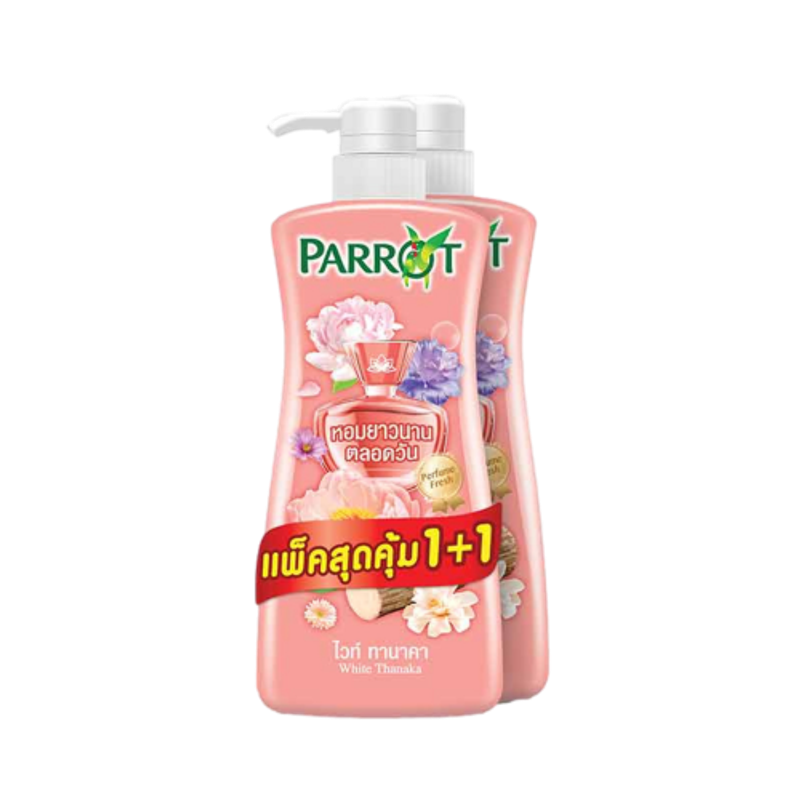 (1แถม1 สินค้าอยู่ในช่วงเปลี่ยนแพคเกจนะค่ะ) Parrot Shower Cream 500 ml.แพรอท ครีมอาบน้ำ 500มล.