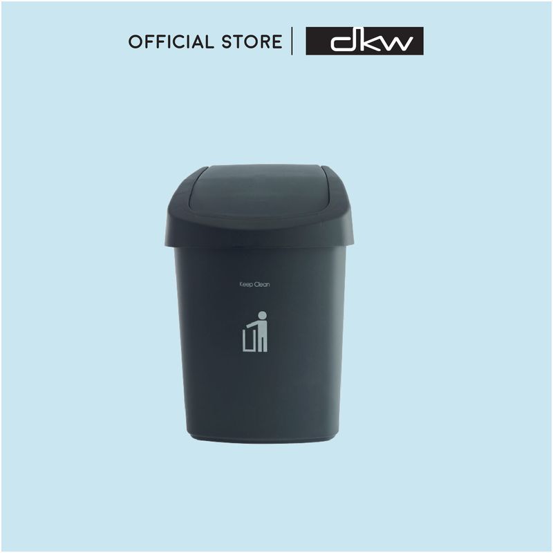 [7.7ลดแรง] DKW HH-208P ถังขยะฝาสวิง 9 ลิตร (มีหลายสี) ถังขยะอึด สวย ทน Swing bin 9L