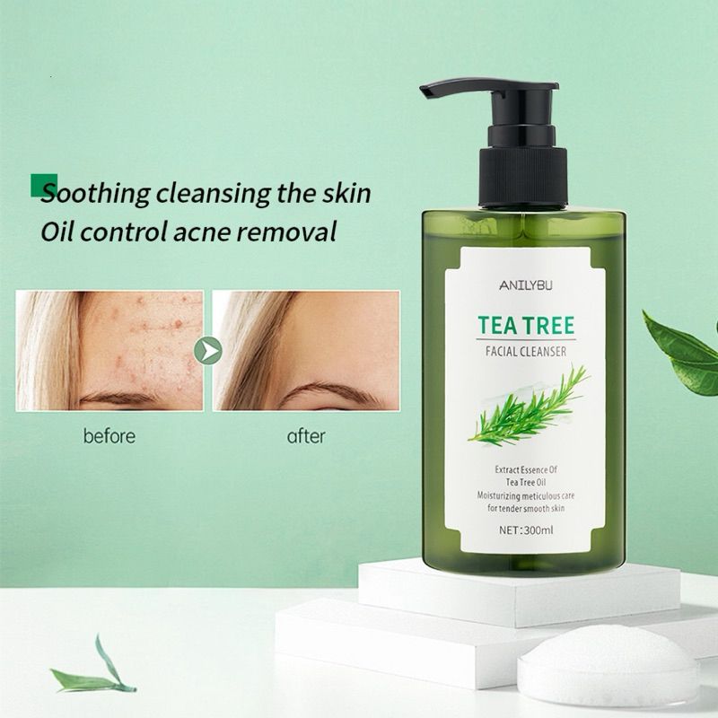 (T01)เจลล้างหน้าทีทรี pH Balance 5.5 สูตรอ่อนโยน สำหรับคนเป็นสิว และผิวแพ้ง่าย Tea Tree Facial Cleanser 300ml