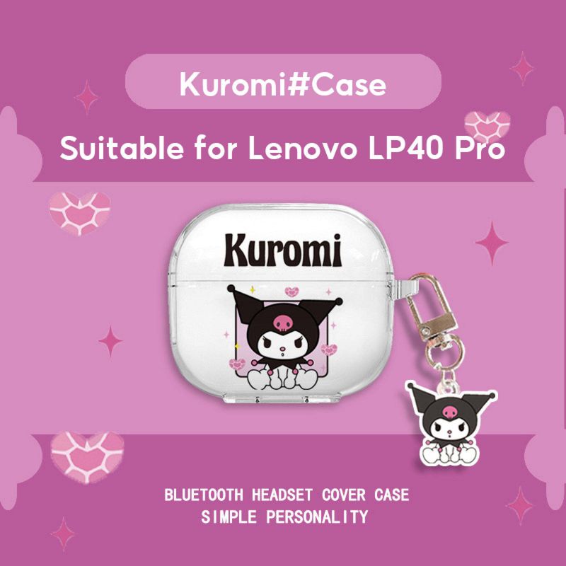 เคสป้องกันภาพการ์ตูน Lenovo สำหรับ Lenovo LP40 LP40 Pro LP5หูฟังบลูทูธเคสใส