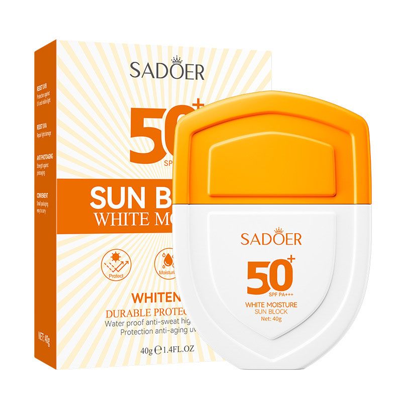 ครีมกันแดดหน้า โลชั่นกันแดด ครีมกันแดด ขาว กันแดดหน้าฉ่ำ วาวผุดผ่อง Sunscreen SPF50 PA+++ UV ซึมไว ไม่มัน ไม่อุดตัน ตัวดัง กันแดดม่วง 40g(1370)