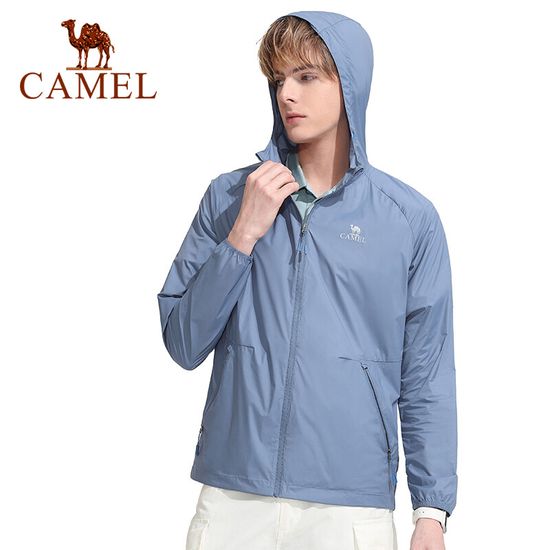 Cameljeans เสื้อแจ็คเก็ตกันรังสีอัลตราไวโอเลตผ้าไอซ์ซิลค์สำหรับผู้ชายเสื้อผ้ากันแดดใส่กลางแจ้งฤดูร้อน