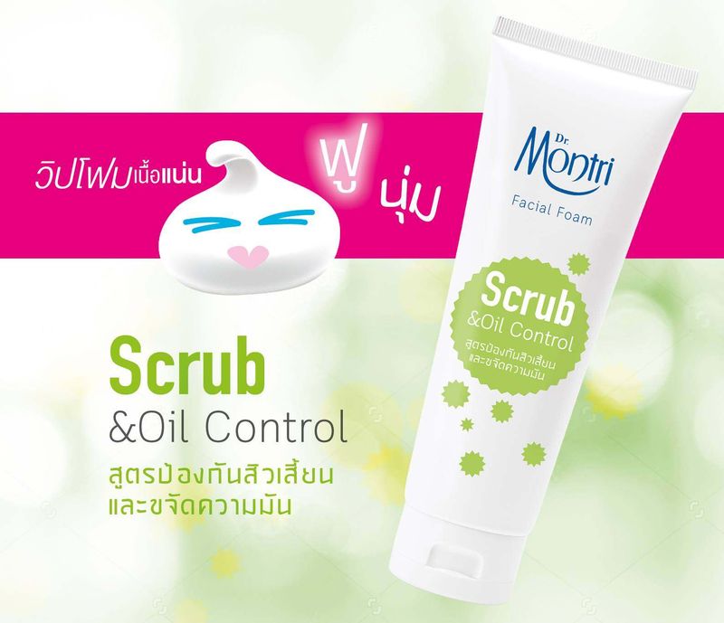 Dr. Montri:Facial Foam,Scrub Oil Control