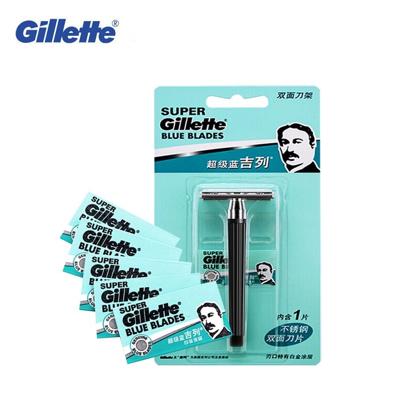 gillette มีดโกนหนวดสเตนเลส สําหรับผู้ชาย 1 แพ็ก