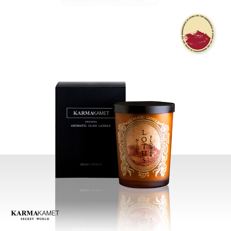 KARMAKAMET Original Aromatic Glass Candle คามาคาเมต เทียนหอม เทียน สร้างบรรยากาศ กลิ่นหอม บ้านหอม