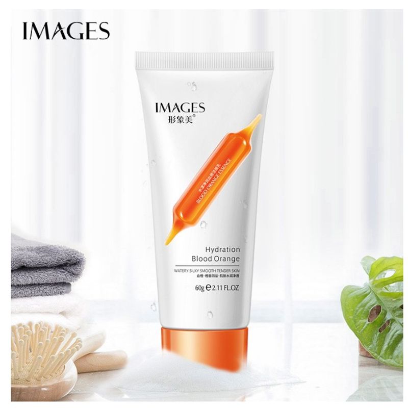 IMAGESโฟมล้างหน้าส้มเลีอดผิวหน้าเนียนนุ่ม Hydration Blood Orange 60g-3624