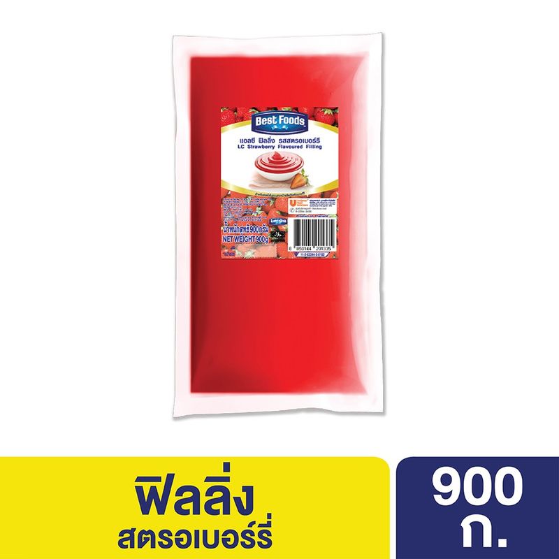 เบสท์ฟู้ดส์ แอล ซี ฟิลลิ่ง สตรอเบอร์รี่ 900 กรัม Best foods Filling Strawberry 900 G