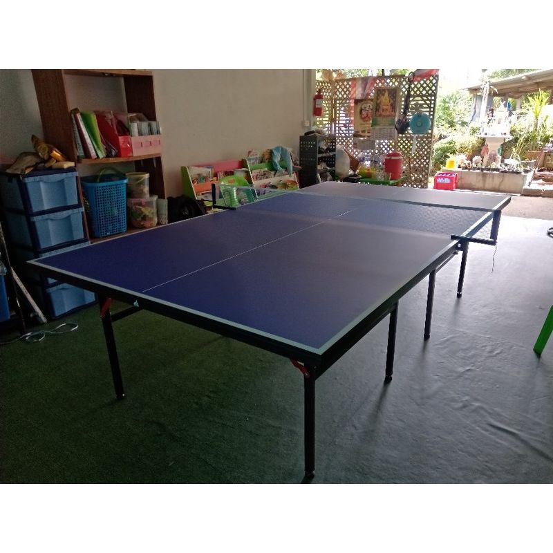 โต๊ะปิงปอง Table Tennis Table โต๊ะปิงปองมาตรฐานแข่งขัน ขนาดมาตรฐาน พับได้ มาพร้อมเน็ทเล่นปิงปอง รุ่นไม่มีล้อ