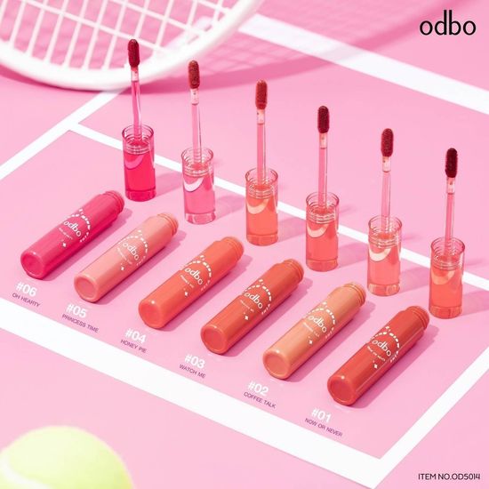 ODBO GLOSSY GLOW TINT LIP (OD5014) : โอดีบีโอ กลอสซี่ โกลว์ ทินท์ ลิปจุ่ม x 1 ชิ้น abcmall