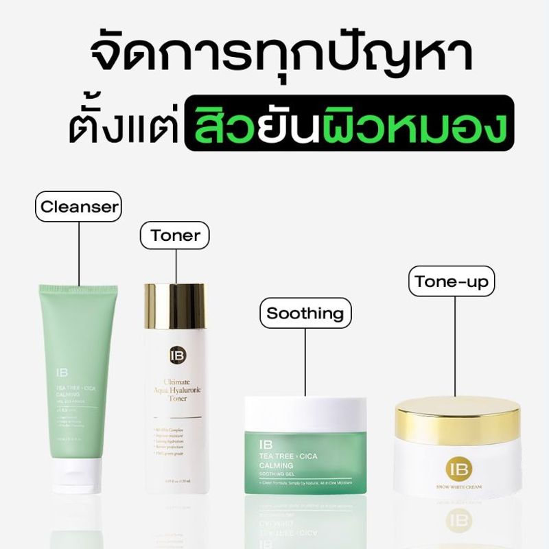 IB Tea tree x Cica & Whitening Set