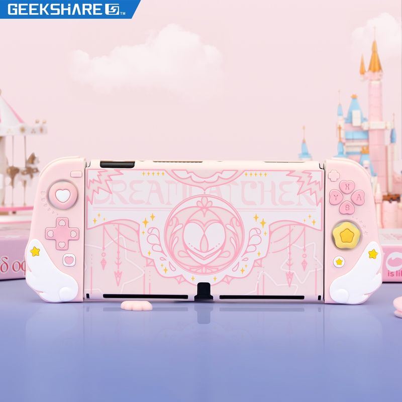 Geekshare เคสซิลิโคน ลายปีกดาว สําหรับ Nintendo Switch และ Switch OLED