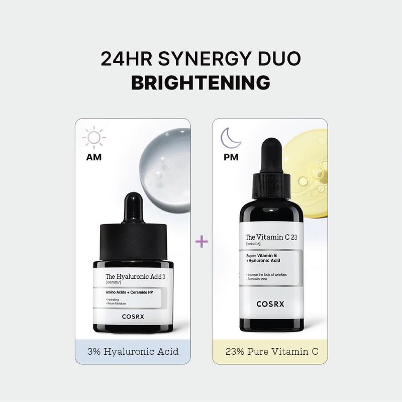 COSRX 24-HR Synergy Duo  เซ็ตผสานพลังเซรั่ม 2 สูตร เพิ่มประสิทธิภาพการบำรุงผิวแบบดับเบิ้ล พร้อมบำรุงผิวให้แข็งแรงด้วย