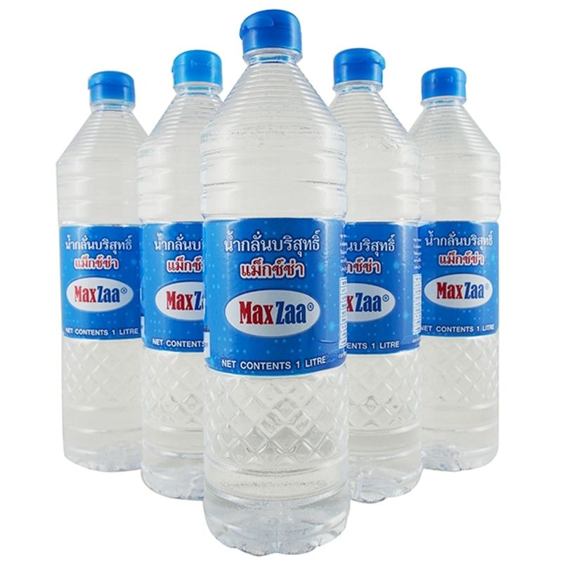 น้ำกลั่นบริสุทธิ์ 1000 cc. 5 ขวด (Distilled Water 1000 cc. 5 Bottles)