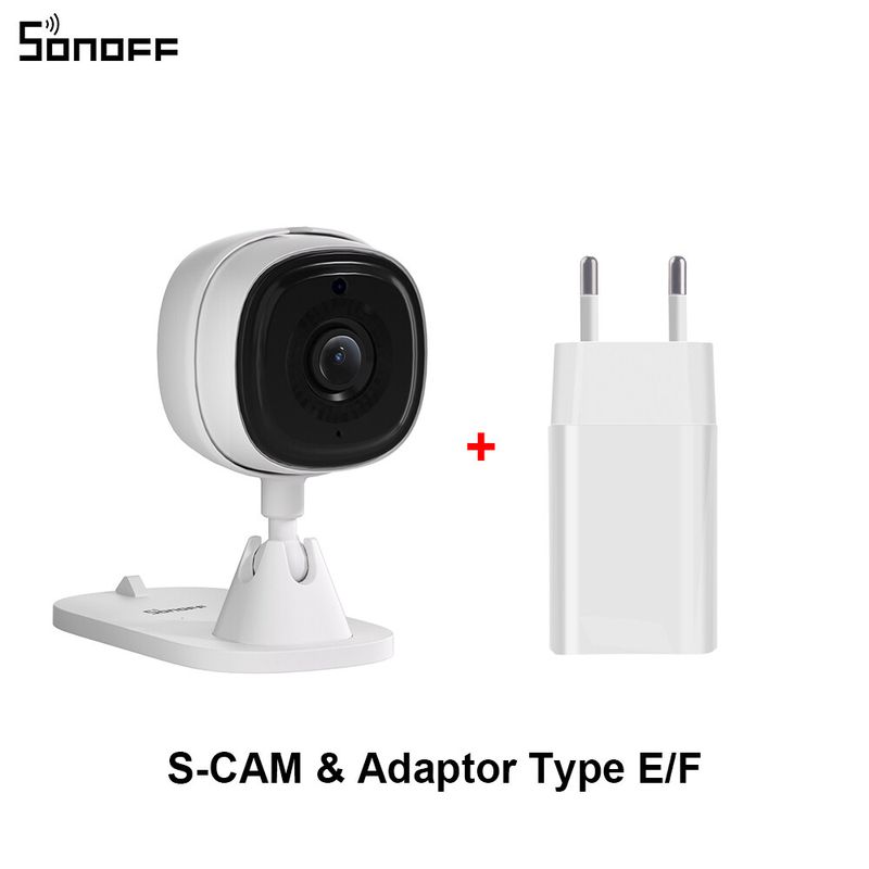 SONOFF CAM Slim WiFi กล้อง IP กล้องรักษาความปลอดภัยอัจฉริยะกล้องวงจรปิดเสียงสองทาง1080P HD ตรวจจับการเคลื่อนไหวและการเตือนภัยด้วยสาย USB Type C