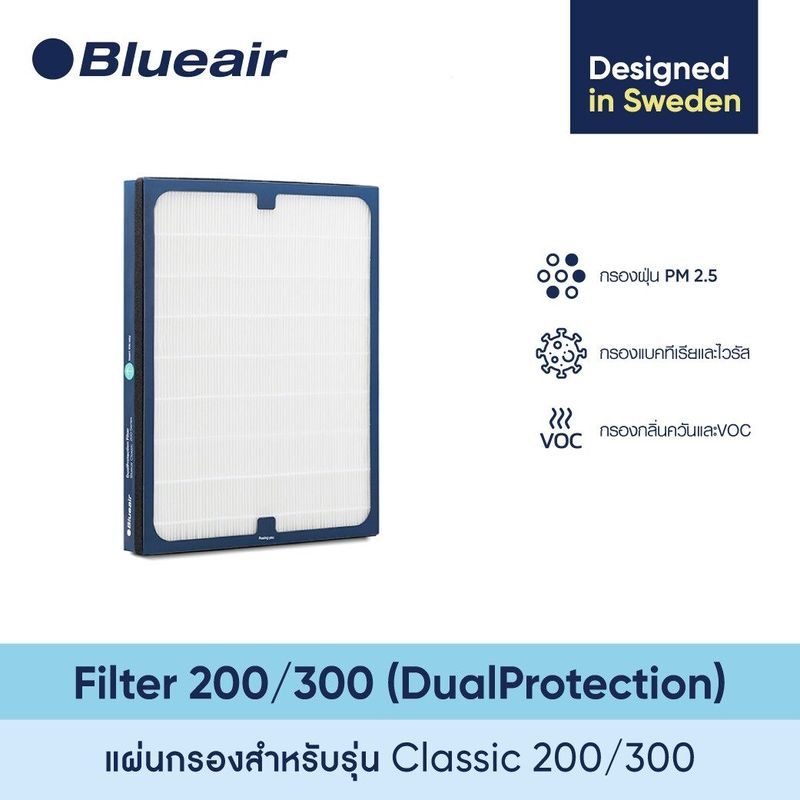 Blueair ไส้กรองอากาศ 200/300 DualProtection