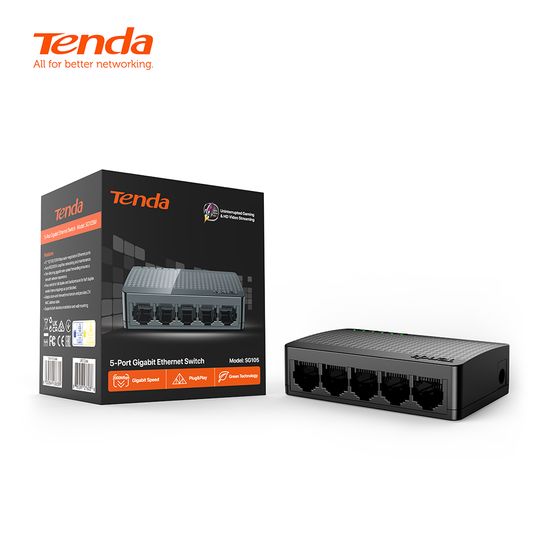 Tenda SG105M/SG108M Gigabit Switch 8 Port / 5 Port HUB Lan Splitter สวิตซ์ฮับ 10/100/1000Mbps Desktop Switch