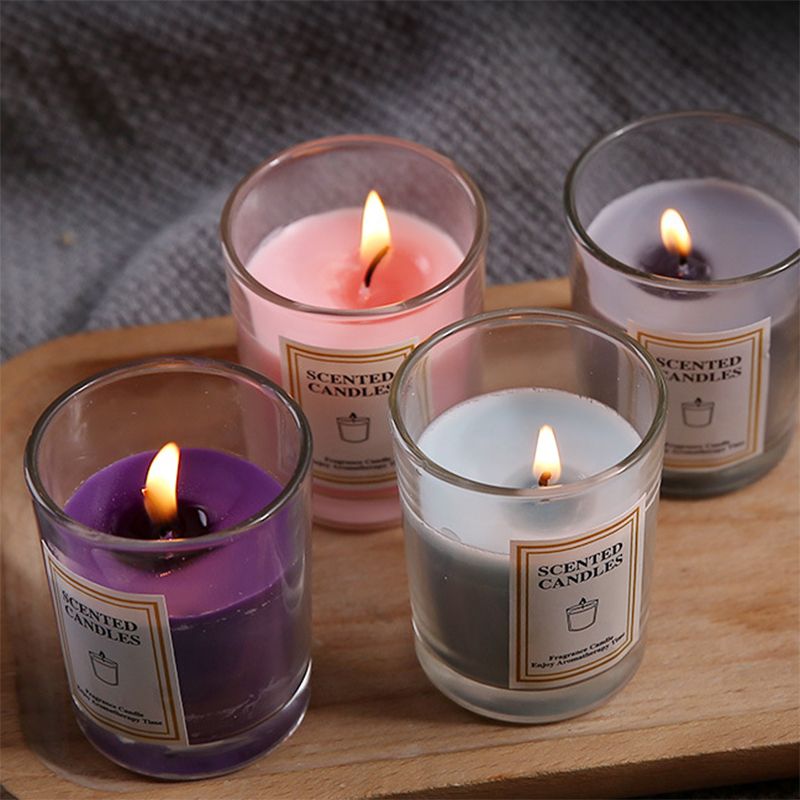 เทียนหอมอโรม่า เทียนหอม เทียนแก้ว scented candle ​เทียนหอมสร้างบรรยากาศ กลิ่นหอม