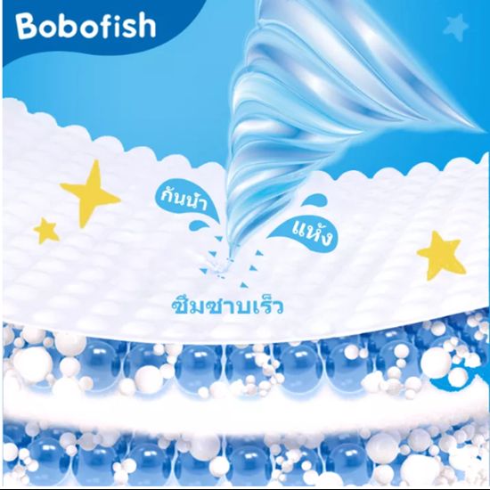 【ราคาพิเศษ 2 กล่อง】Bobofish แพมเพิสผ้าอ้อมสำเร็จรูป แพมเพิส เดย์ไนท์แพ้นส์ ผ้าอ้อมแบบกางเกง แพมเพิสเด็ก S100- M96- L92-XL84- XXL76- XXXL72 ขนาดใหญ่