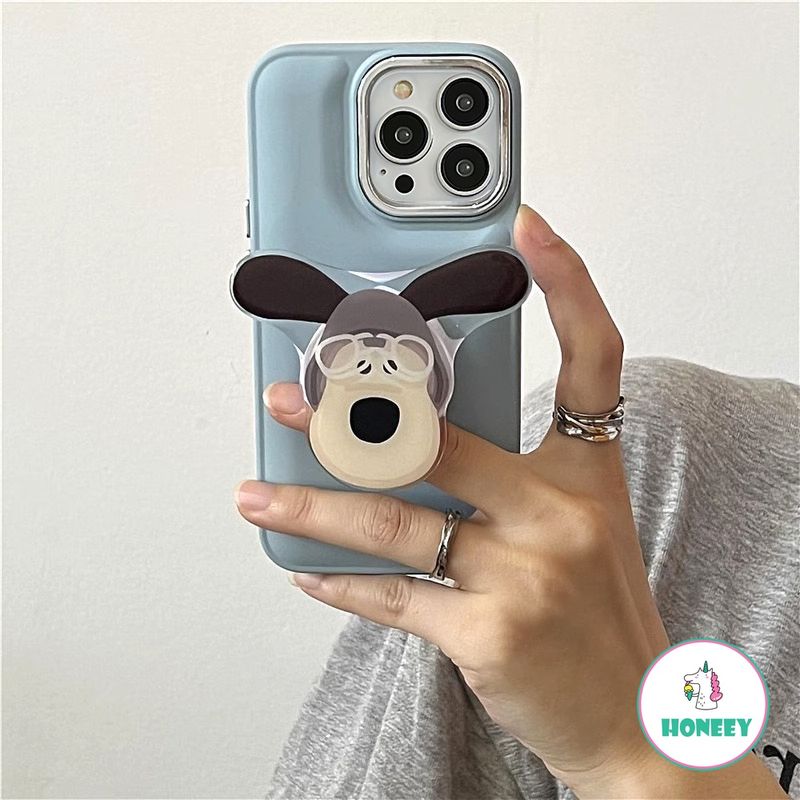 เคสโทรศัพท์มือถือ แบบนิ่ม ลายวอลเปซ และ Gromit สีฟ้า สําหรับ iPhone 14 11 12 13 Pro Max Xr Xs 7Plus 8Plus SE