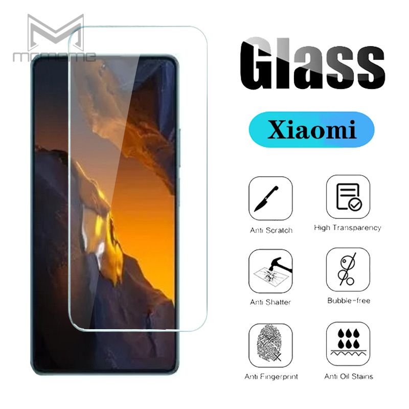 ฟิล์มป้องกันจอ สำหรับ Xiaomi Mi Poco F5 F6 C65 X6 X5 X4 X3 NFC M6 M5 M5s M4 M3 F3 F4 GT F2 Pro C40 Pocophone F1 5G Tempered Glass Screen Protector