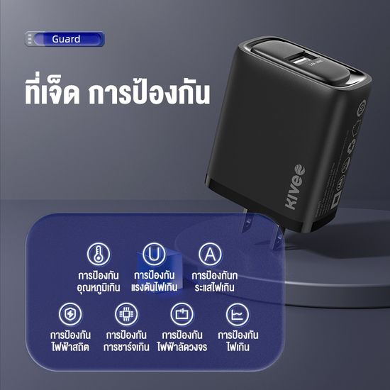 [ด้รับ2-5วัน] KIVEE ชุดชาร์จ 2.4A 1m สายชาร์จ+หัวชาร์จ  Micro/TypeC 12W สายชาร์จพร้อมหัว for Android Samsung Fast charge