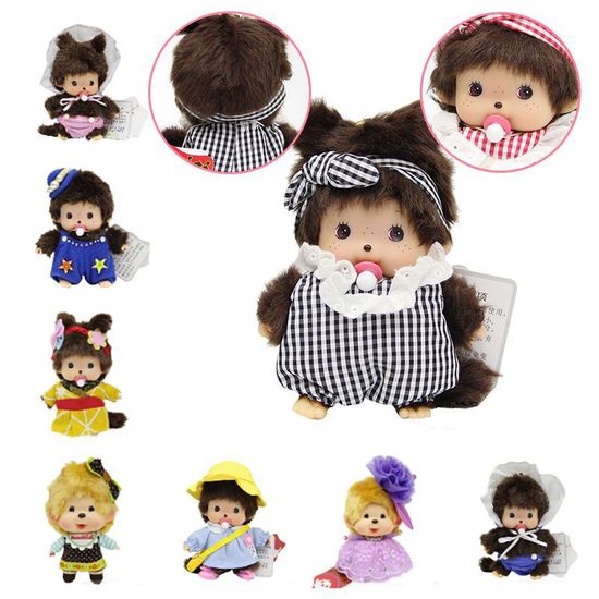 ของเล่นเด็ก ตุ๊กตาสัตว์ Monchhichi 15 ซม. 31 แบบ