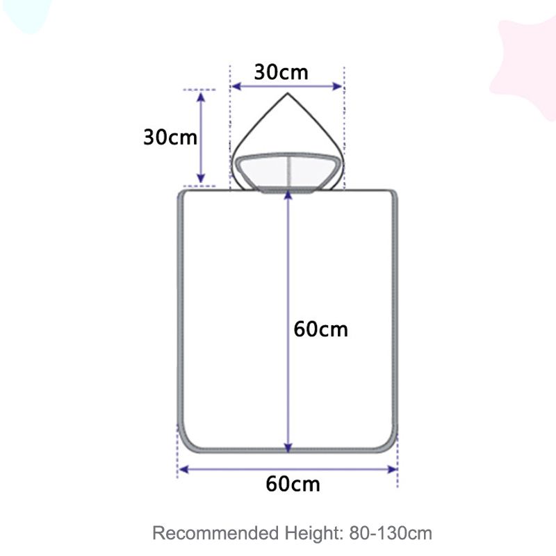 ผ้าขนหนูอาบน้ําเด็ก พร้อมหมวก เสื้อคลุม ดูดซับน้ํา ไม่เป็นขุย แห้งเร็ว ผ้าขนหนูชายหาด เดินทาง การ์ตูน เสื้อคลุมอาบน้ํา