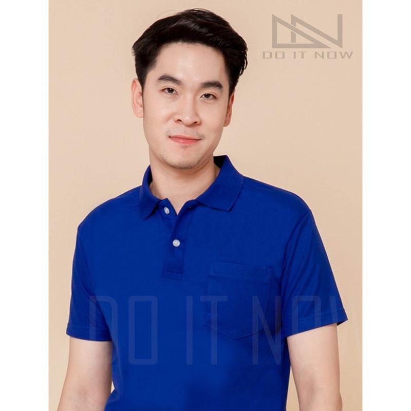 🔥สีน้ำเงิน🔥 เสื้อโปโล (ชาย) By Doitnow  สินค้าคุณภาพ จากแห่งผลิตโดยตรง!!