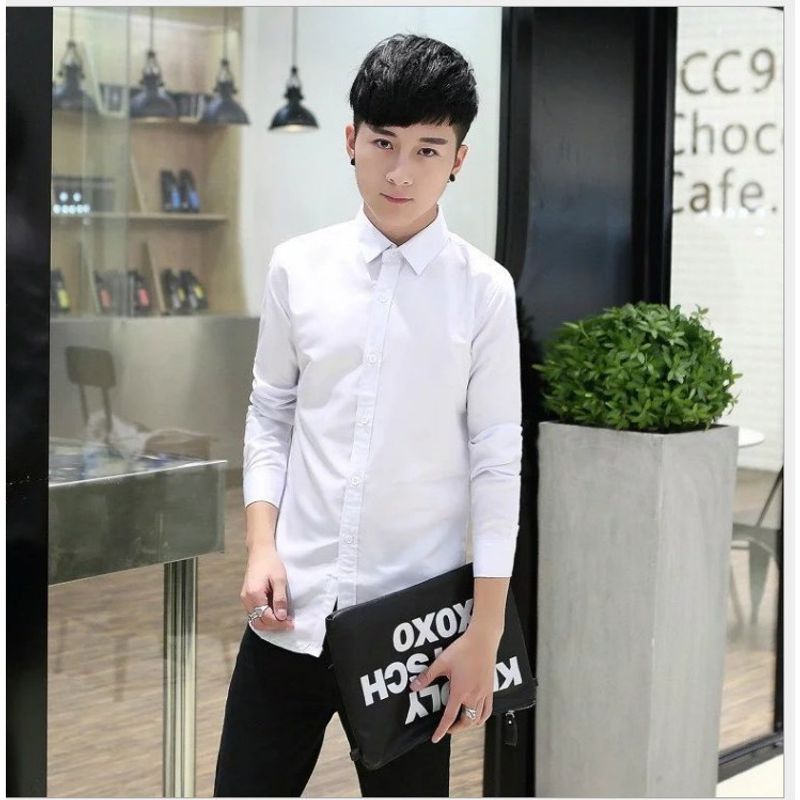 Shoesfashion เสื้อเชิ้ต แขนยาว ผู้ชาย รุ่น 021