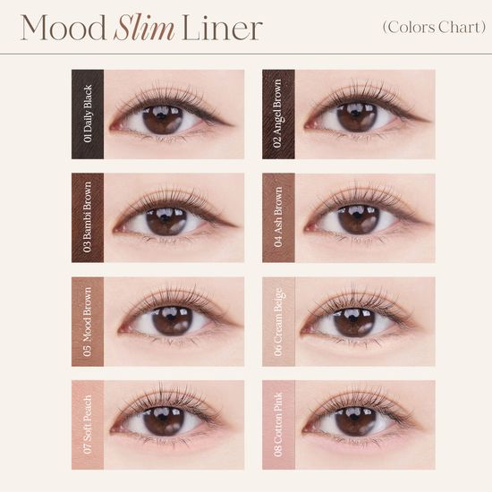 dasique Mood Slim Liner #เดซีค อายไลเนอร์ เนื้อเจล ดินสอนเขียนตา