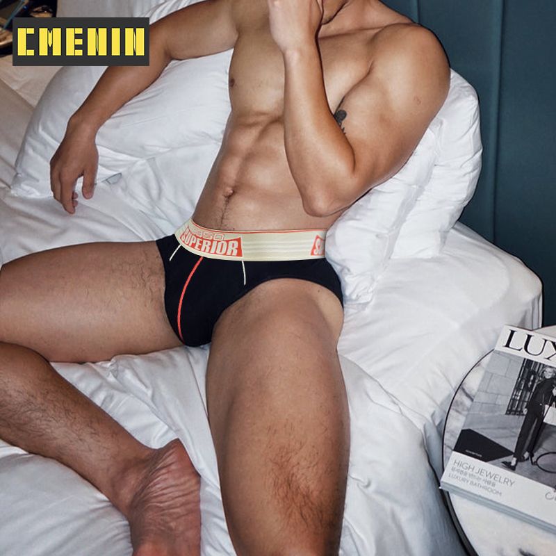 CMENIN BS 3Pcs ใหม่ผ้าฝ้าย Jockstrap ชุดชั้นในชายสั้นสะโพกยกเซ็กซี่ชายกางเกงในชายกางเกงผู้ชาย BS842