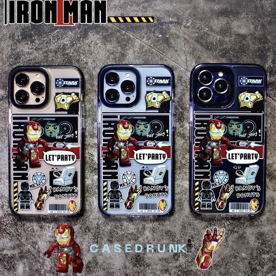 🔥🇹🇭(Premium) Impact Bumper Case IRONMAN GO เคสสำหรับไอโฟน 13Promax 13Pro i13 12Promax 12PRO i12 11Promax 11 XR