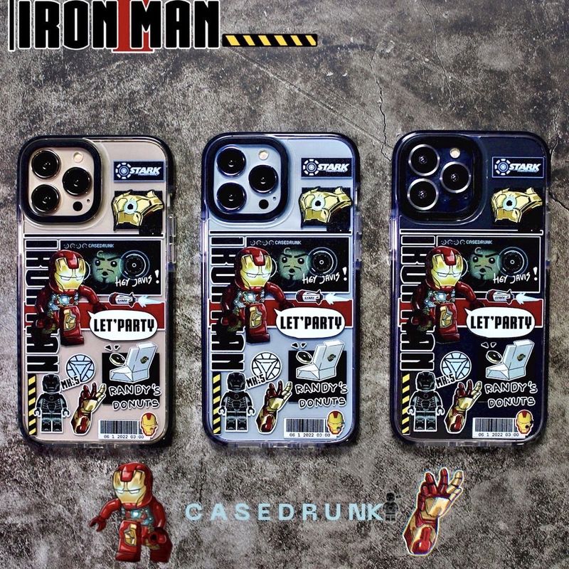 🔥🇹🇭(Premium) Impact Bumper Case IRONMAN GO เคสสำหรับไอโฟน 13Promax 13Pro i13 12Promax 12PRO i12 11Promax 11 XR