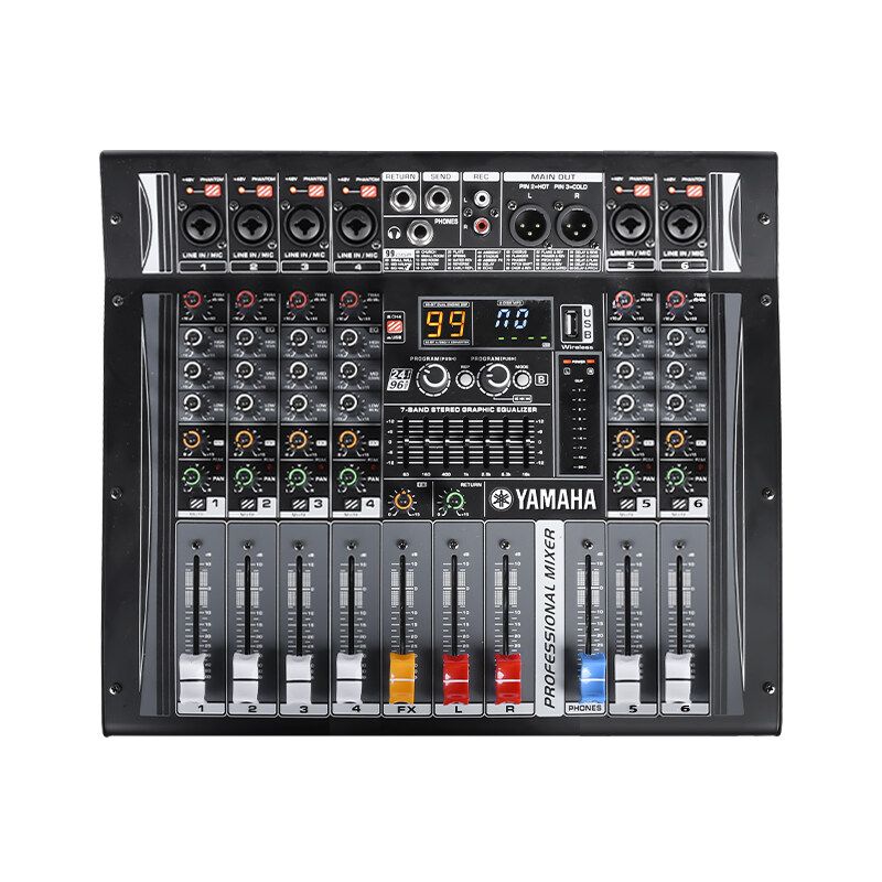 YAMAHA pmx402d pro มิกเซอร์ 4ช่องมาพร้อมกับเครื่องขยายเสียงในตัวเครื่องขยายเสียง USB เครื่องขยายเสียงการแสดงบนเวที KTV ร้องเพลงสด 450W + 450W