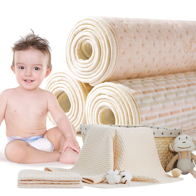 ผ้าปูที่นอน ผ้ารองฉี่เด็ก แผ่นรองซับฉี่ ผ้ารองปัสสาวะ 100%Cotton Newborn Baby Changing Pad ขนาด 35*45 cm / ขนาด 50*70cm   MY63