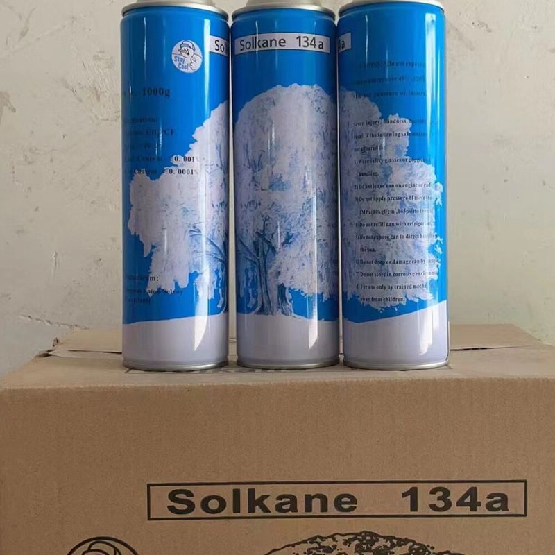 น้ำยาแอร์ Solkane R134A กระป๋อง 1000กรัม อะไหล่ แอร์