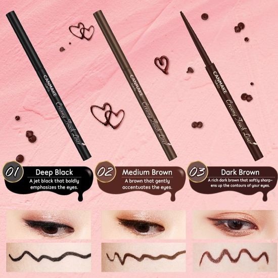 Canmake Creamy Touch Liner Eyeliner : แคนเมค เจลอายไลเนอร์ แบบหมุน x 1 ชิ้น SRSi