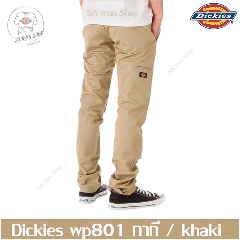 ส่งฟรี🚛 กางเกง DICKIES 801 ขายาว 5 กระเป๋า (ทรงขากระบอกเล็ก) กางเกงดิกกี้ขายาวผู้ชาย Dickies Pants ใส่ทำงาน dickie (โลโก้สี)