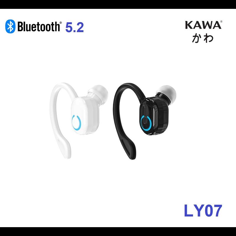 หูฟังบลูทูธ Kawa LY07 บลูทูธ 5.2 มาพร้อมที่เกี่ยวหูไม่กลัวหลุด คุยต่อเนื่อง 5 ชม หูฟังไร้สาย