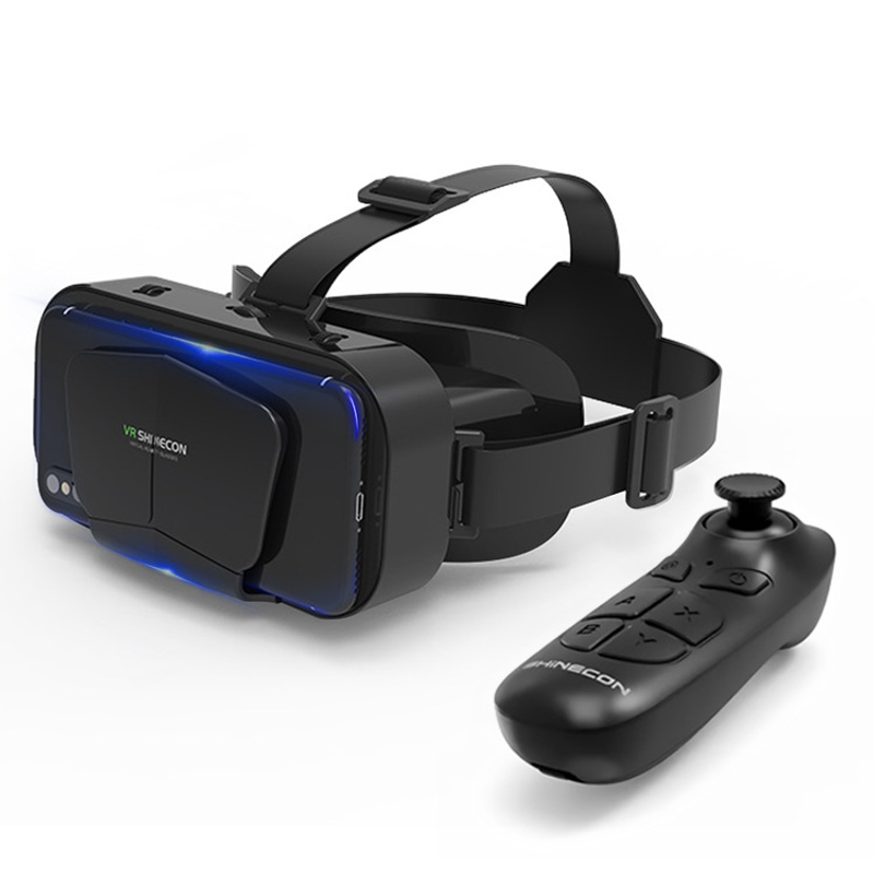 【แว่นตา VR สีดำ + รีโมทคอนโทรล VR】VR BOX 3D VR Glasses Headset 2.0แว่นดูหนังแบบ สำหรับสมาร์ทโฟน รองรับมือถือ ขนาด 4.7 - 6 นิ้ว แว่นตาดูหนัง 3D อัจฉริยะ สำหรับโทรศัพท์สมาร์ทโฟนทุกรุ่น