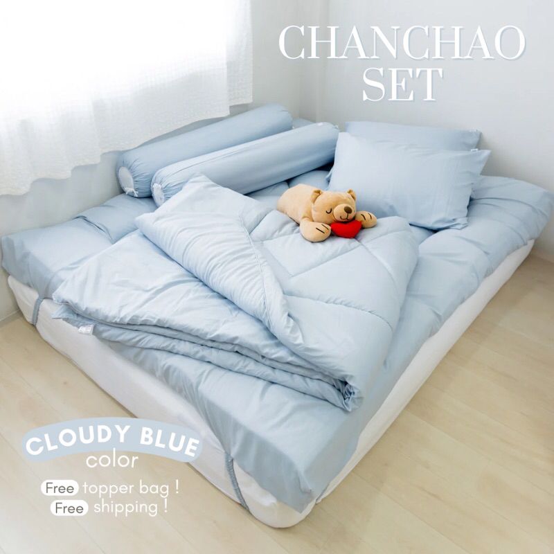 จันทร์เจ้าเซท 🌙 ท็อปเปอร์พร้อมชุดเครื่องนอน ความหนา 5 นิ้ว มี 3 ขนาด Chanchao Bedding Set