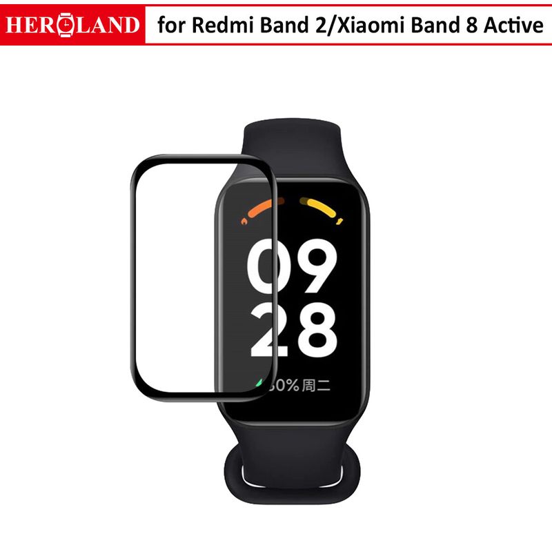 ฟิล์มนาฬิกา 3D HD สำหรับ Redmi Band 2 ตัวป้องกันหน้าจอสำหรับ Xiaomi Band 8 Active