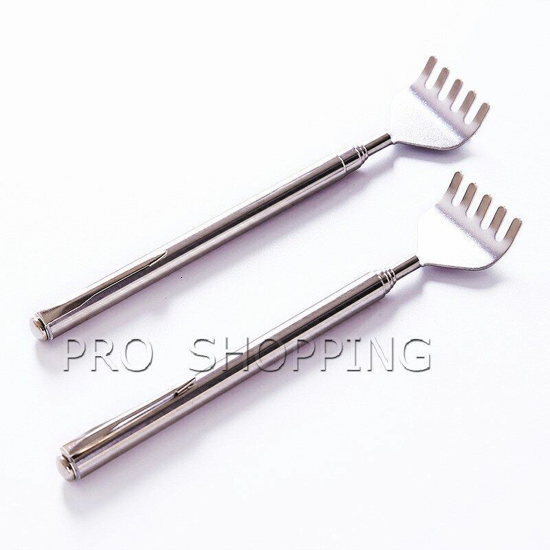 Pro ไม้เกาหลัง สแตนเลส แบบพกพา ยืดหดได้ ราคาต่อชิ้น Stainless steel back scratcher