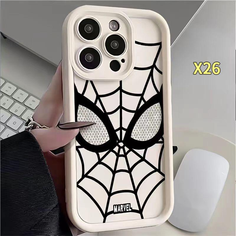 เคสสำหรับ VIVO V29 V27 V25E V21E V25 Y11 Y20i Y16 Y15S Y02s Y27 Y91 Y15 Y02T Y36 Y15A Y91C Y12S Y1S Y35 Y22S Y21S Y02 Y19 Y01 Y12 Y02A Y20 Y12A Y31 Y33S Y17S Y20S Y30 Y21T Y17 Y93 Y20s Y51 y95 V23E สไปเดอร์แมนเคสกันกระแทกซิลิโคนอ่อนนุ่ม