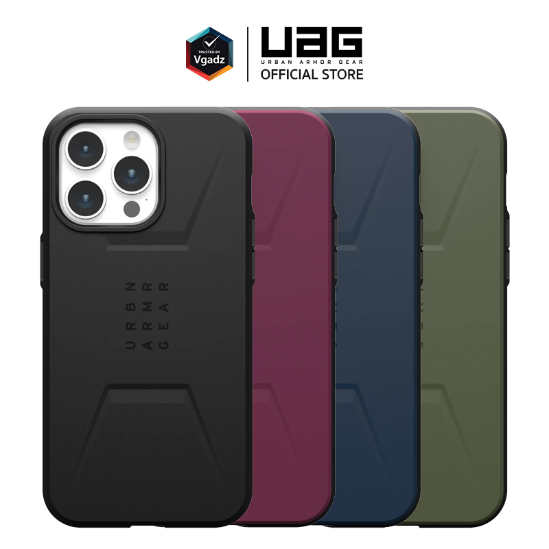 UAG เคสสำหรับ iPhone 15 / 15 Pro / 15 Pro Max รุ่น Civilian MagSafe by Vgadz