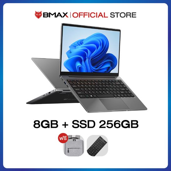 BMAX S14 Plus โน๊ตบุ๊ค หน้าจอ 14 นิ้ว ความละเอียด1920x1080 IPS Window 11 Intel®Celeron™ N4100 8GB/256 GB SSD USB3.0*2 WIFI 2.4GHz/5GHz