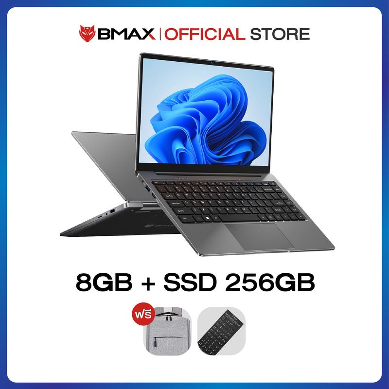 BMAX S14 Plus โน๊ตบุ๊ค หน้าจอ 14 นิ้ว ความละเอียด1920x1080 IPS Window 11 Intel®Celeron™ N4100 8GB/256 GB SSD USB3.0*2 WIFI 2.4GHz/5GHz