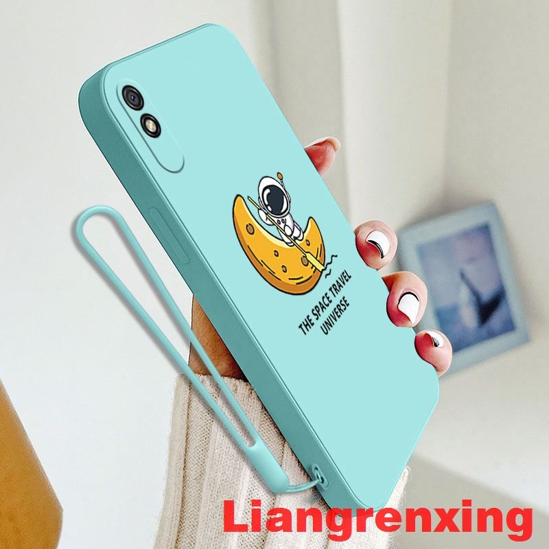 เคส redmi 9a xiaomi redmi 9 เคสโทรศัพท์มือถือ ซิลิโคนนิ่ม กันกระแทก ลายนักบินอวกาศ สําหรับ redmi 9a xiaomi redmi 9 YTXJY01 น่ารัก ลายการ์ตูน กันกระแทก