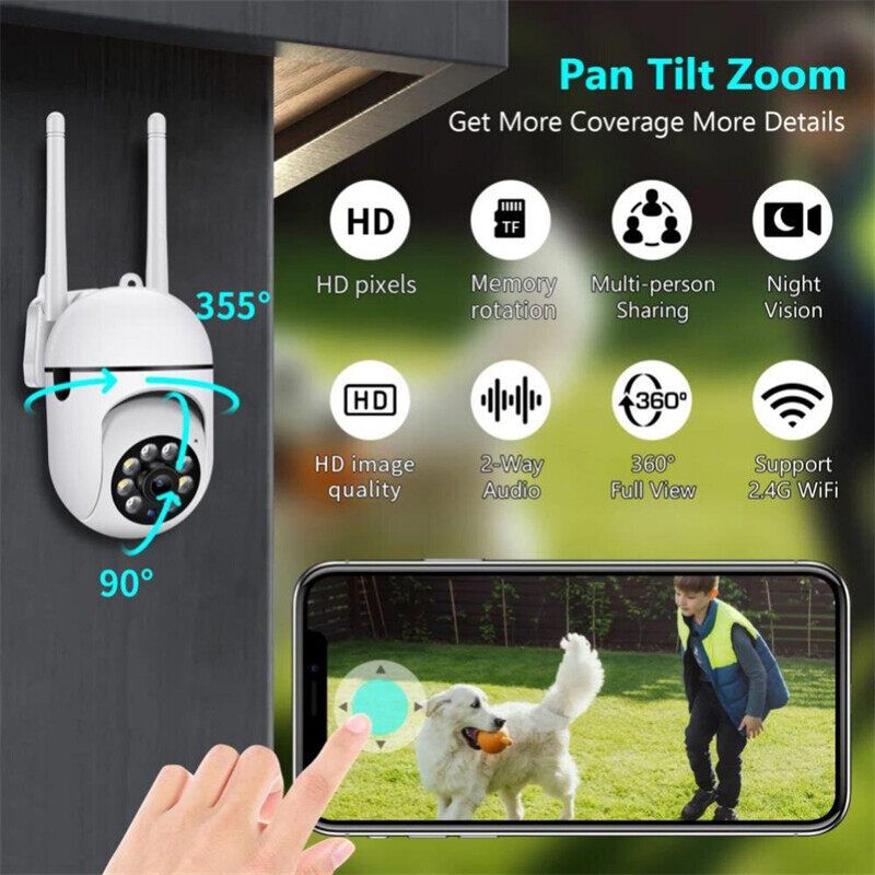 กล้องวงจรปิด ซื้อ 1 แถม 1 กล้องวงจรปิดไร้สาย 360° HD 1080P wifi กล้องวงจรปิดราคาถูก กล้องวงจรปิด ไร้ สาย กล้องวงจรปิดดูผ่านมือถือ มองเห็นในที่มืด IP Security Camera